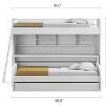NEW Bel Mondo Twin Over Twin/Twin XL Bunk Bed Set - thumb - view 2