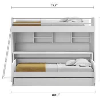 NEW Bel Mondo Twin Over Twin/Twin XL Bunk Bed Set - secondary