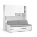 Eco Compact Full/Full XL Sofa Bed and Cabinet System