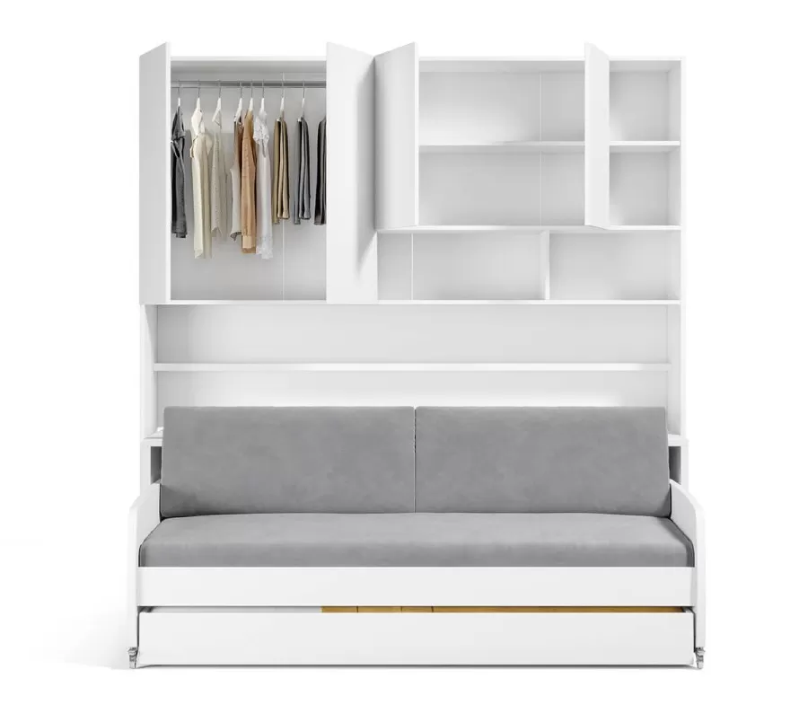 Eco Compact Twin/Twin XL Sofa Bed and Cabinets System
