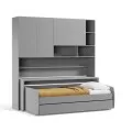 Eco Compact Twin/Twin XL Sofa Bed and Cabinets System