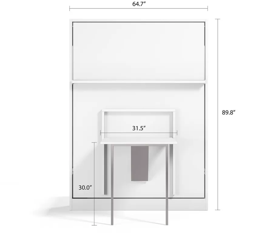 Royal Queen Wall Bed with Folding Table
