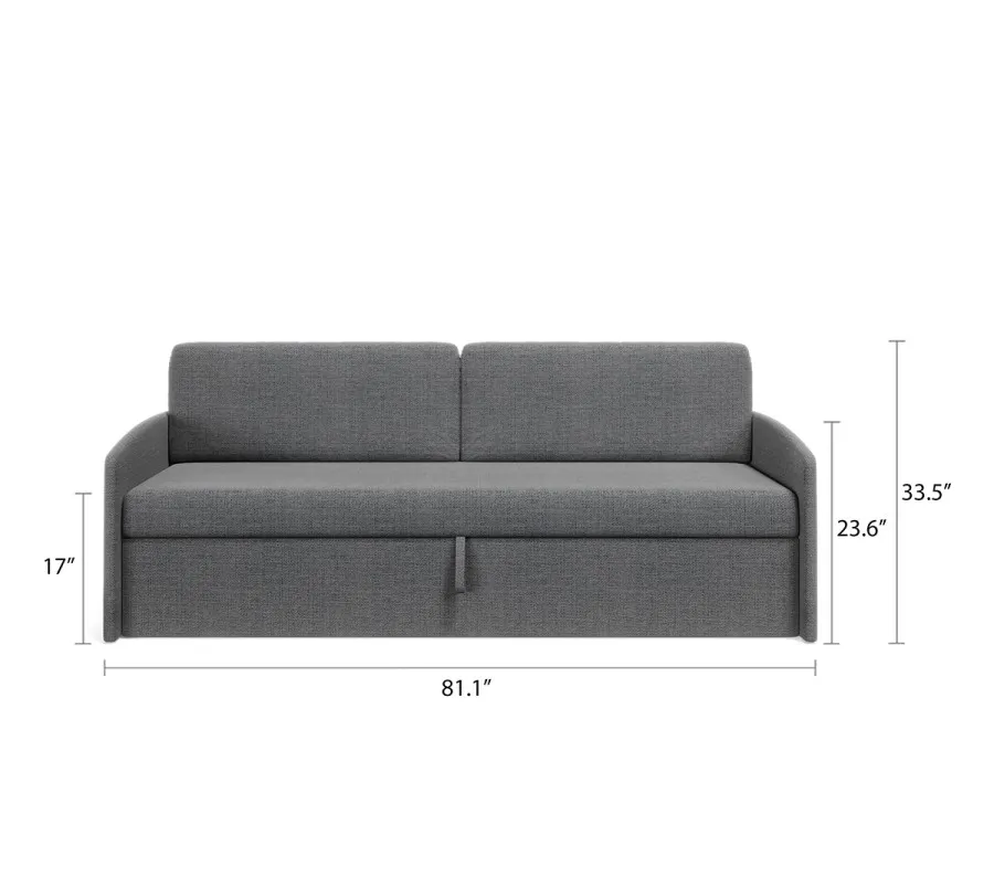 Pensiero Twin Wall Bunk Bed and Sofa Set - view 4