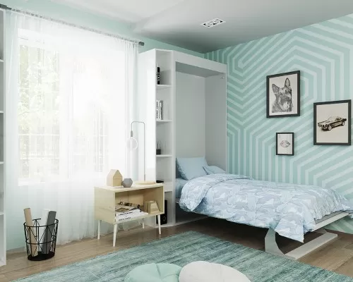 Royal Twin / Twin XL Wall Bed with Folding Table