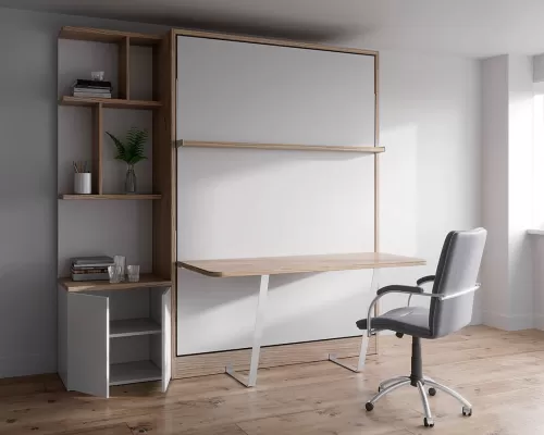 Royal Queen Wall Bed With Desk