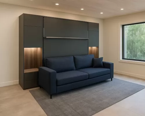 Miami-inspired design showcasing the Royal King Murphy Bed.