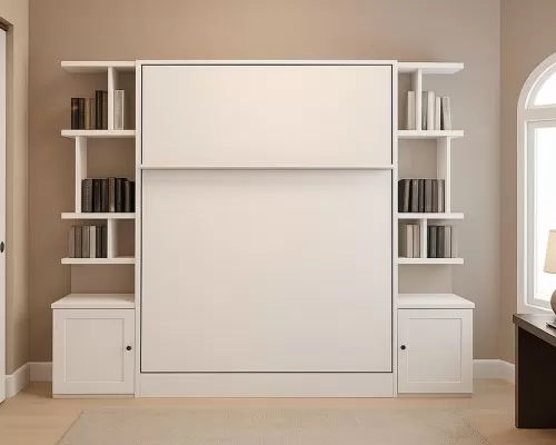 Fort Lauderdale-inspired detail shot of the Royal Queen Murphy bed.