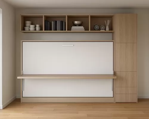 Spazio - Full Size Wall Bed with Desk