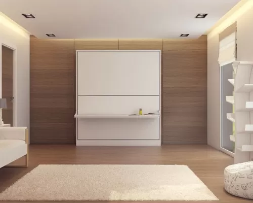 Pensiero Twin Wall Bunk Bed with Desk