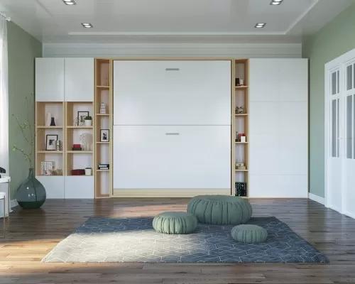 Pensiero Twin Wall Bunk Bed