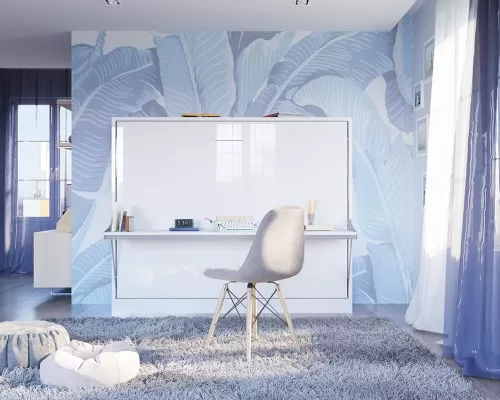 Spazio - Full Size Wall Bed with Desk