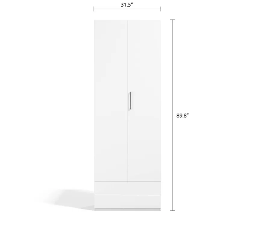 Double Wardrobe Bi-Fold Door
