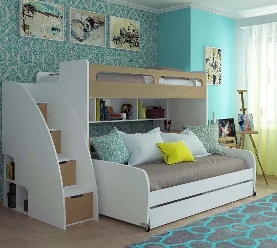 Twin XL Mattress Cover and 2 PC Cushion Set