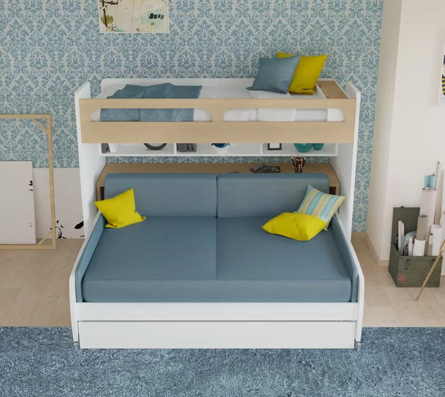 Full Mattress Cover 2 Cushions and 2 PC Side Pillows Set