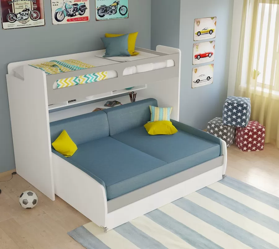 Full Mattress Cover 2 Cushions and 2 PC Side Pillows Set