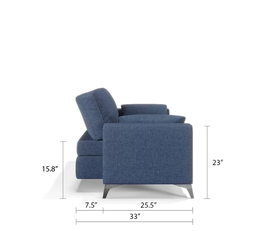 NEW Royal Vertical Queen 2 Seat Sofa and Headboard 1/2 Set