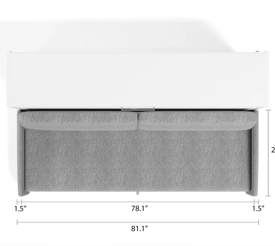 Horizontal foldable 2 Seat Sofa