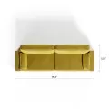 Royal Horizontal Queen 2 Seat Sofa