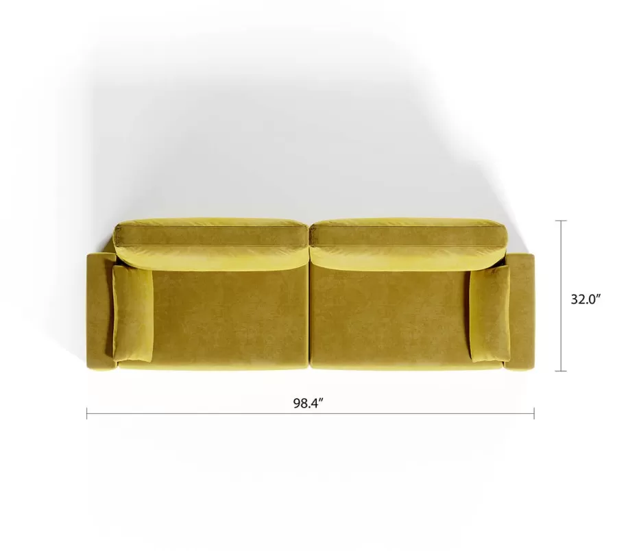 Royal Horizontal Queen 2 Seat Sofa