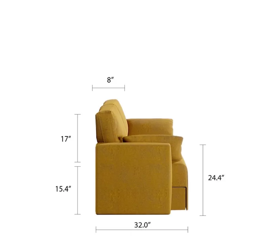 Royal Vertical Queen 2 Seat Storage Sofa