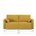 Royal Vertical Queen 2 Seat Storage Sofa