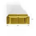 Royal Vertical Queen 2 Seat Sofa