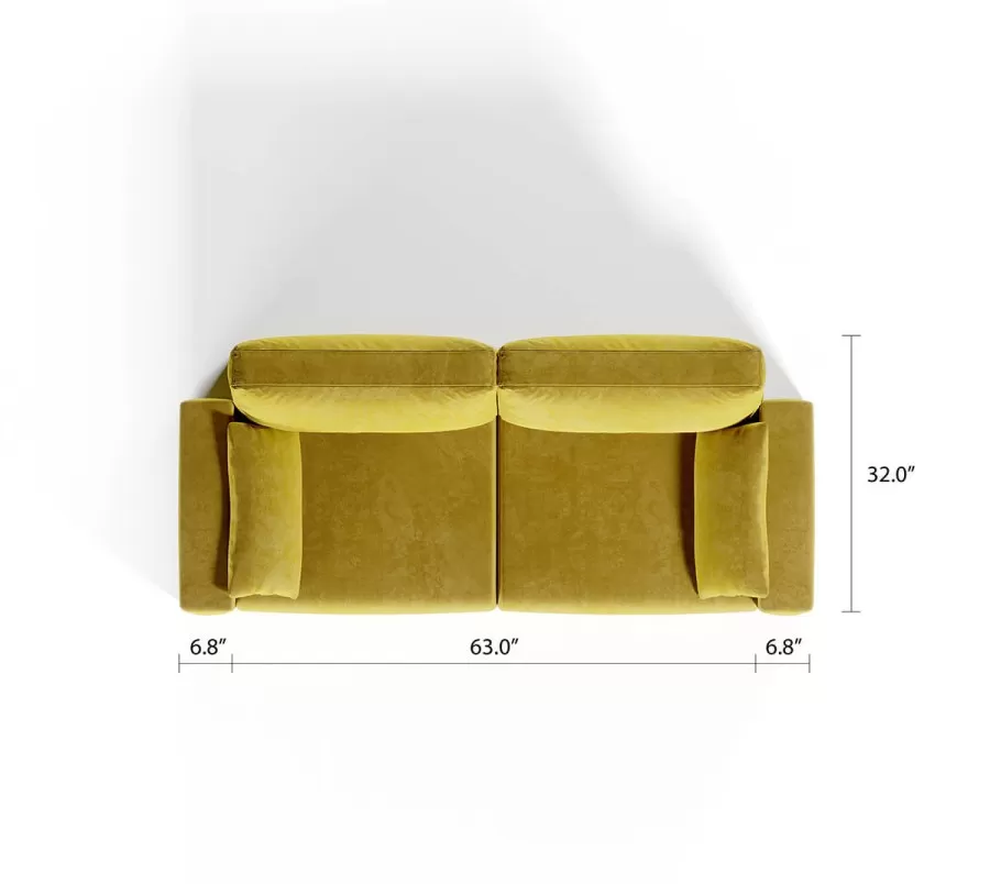 Royal Vertical Queen 2 Seat Sofa