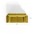 Royal Vertical Queen 2 Seat Sofa