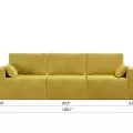 Royal Vertical Queen 3 Seat Sofa