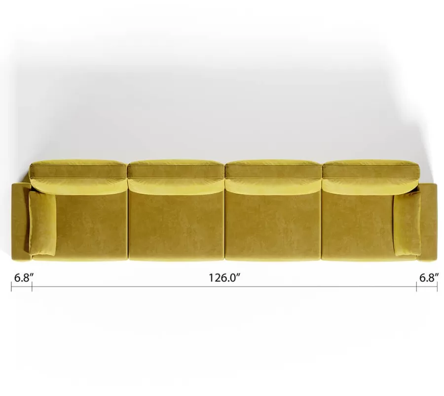 Royal Vertical Queen 4 Seat Sofa