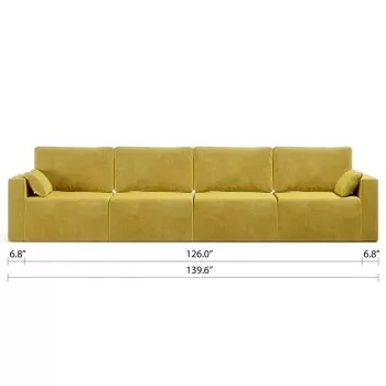 Royal Vertical Queen 4 Seat Sofa
