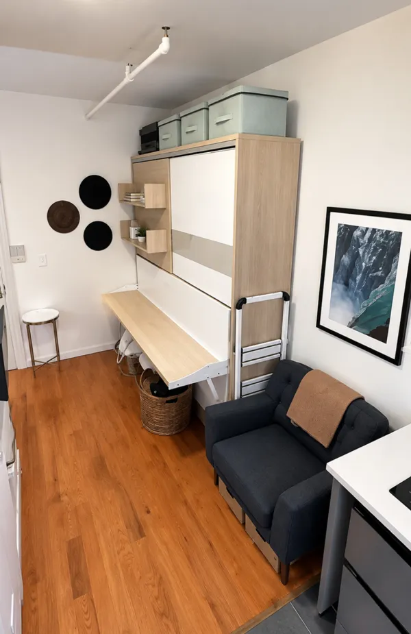 Double Fold Queen Murphy Wall Bed - Spotted in the wild @Caleb Simpson's NYC tour
