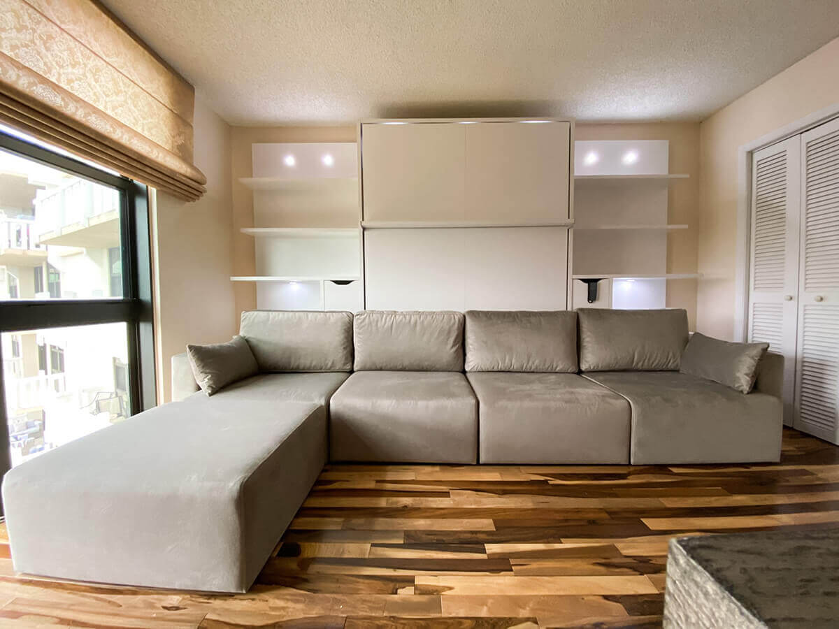 Murphy bed sectional discount