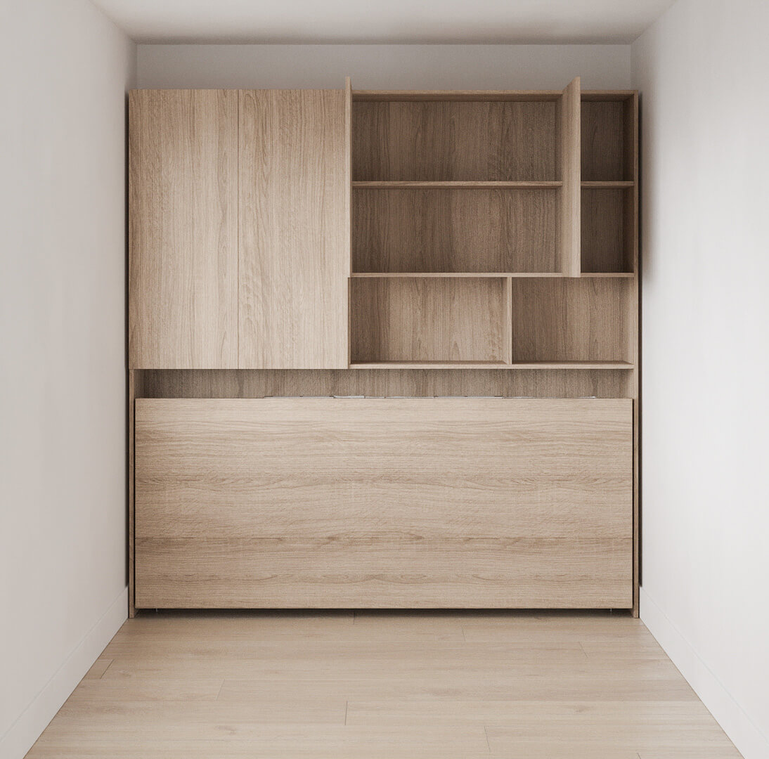 Simple Twin/Twin XL Murphy Wall Bed