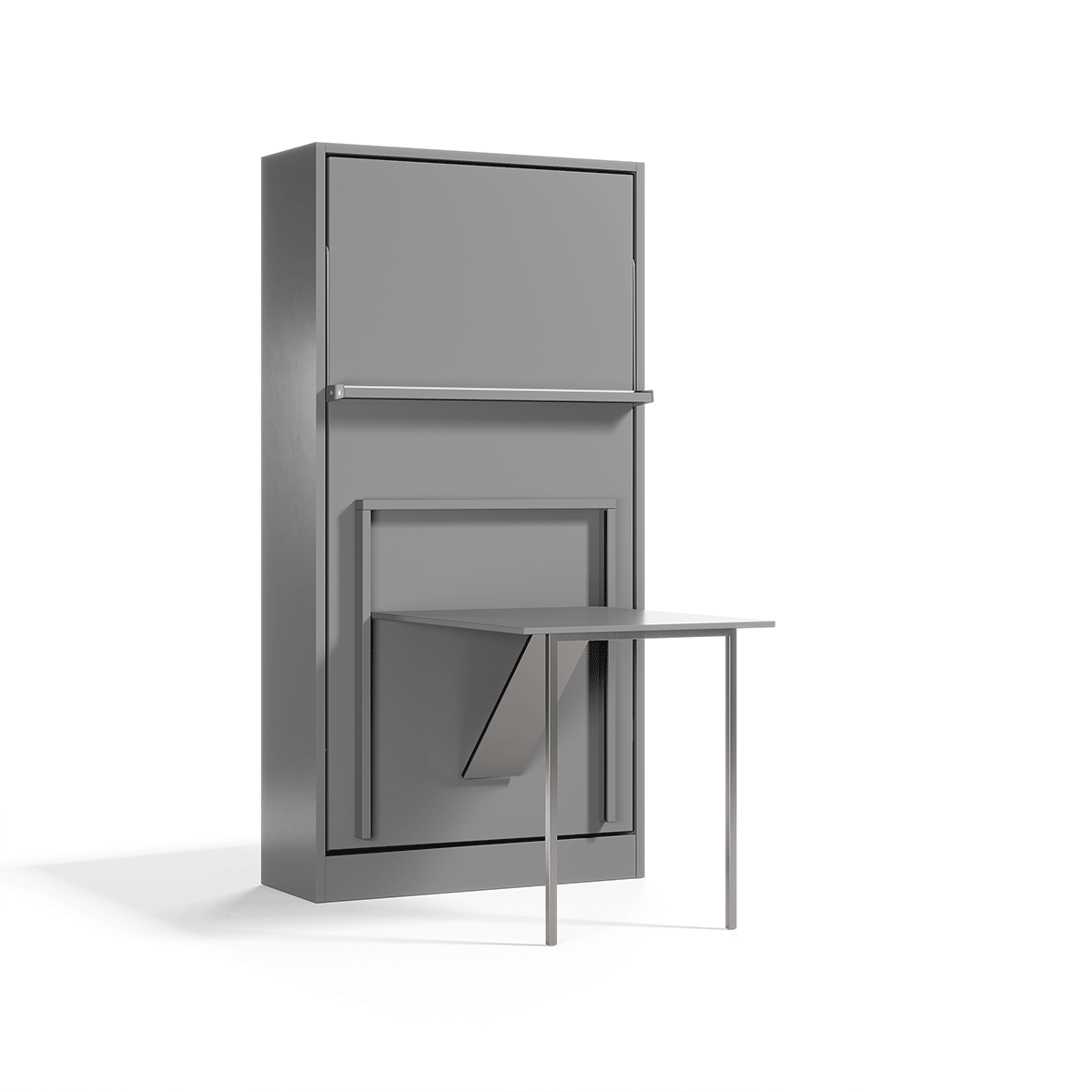 Royal Twin / Twin XL Wall Bed with Folding Table