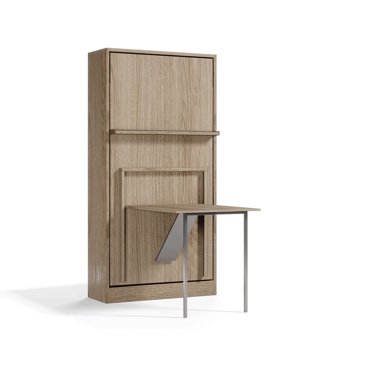 Royal Twin / Twin XL Wall Bed with Folding Table