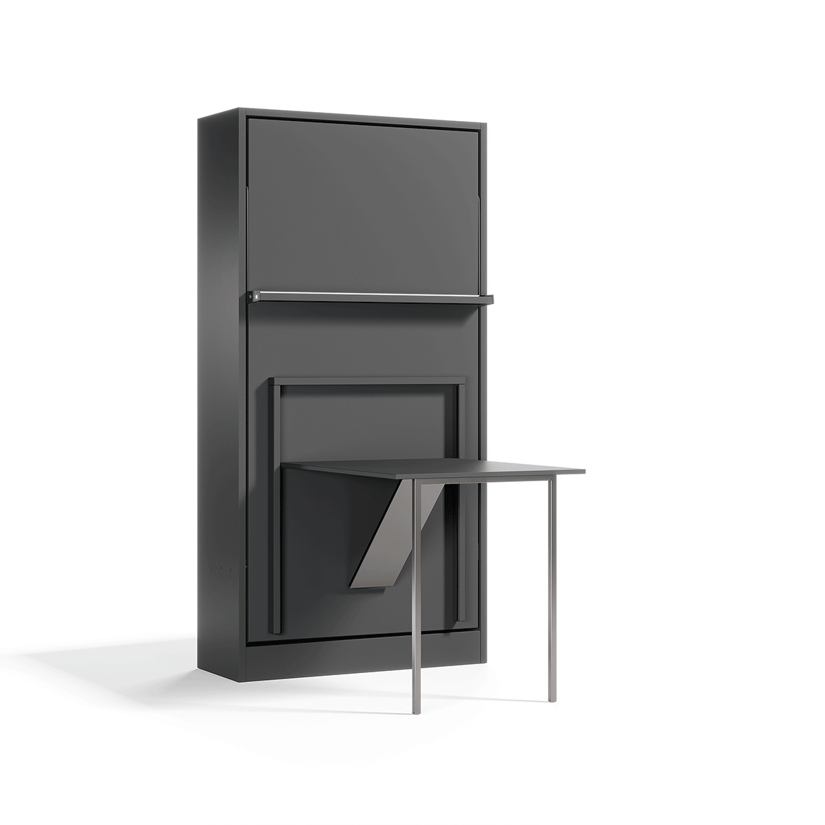 Royal Twin / Twin XL Wall Bed with Folding Table